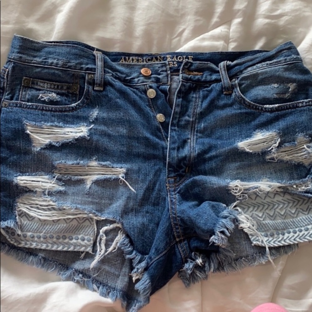 American eagle high rise festival shorts